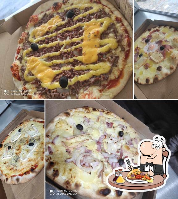 Yellow pizza