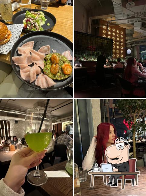 Посмотрите на внутренний интерьер "The Бык"