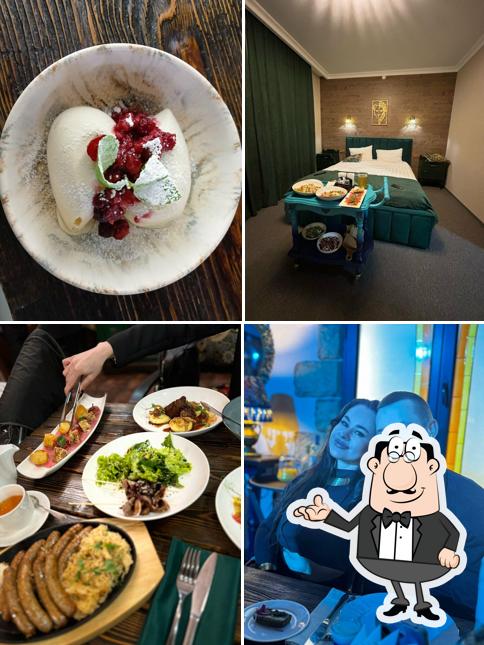 Посмотрите на внутренний интерьер "Ресторана Замок"