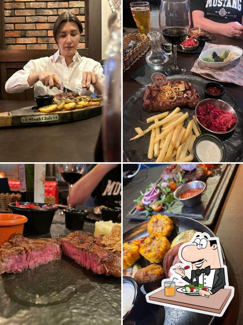 Еда в "Стейке Клуб"