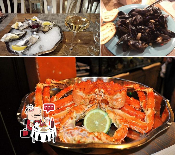 В "Синдикате" вы можете отведать различные блюда с морепродуктами