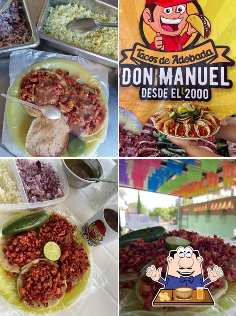 Tacos de adobada Don Manuel