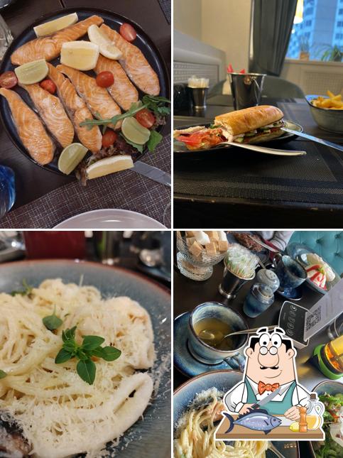 Лосось гриль в "Палитра"