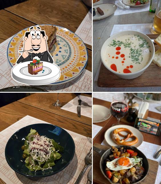 Шоколадный торт в "Krombacher BeerKitchen"