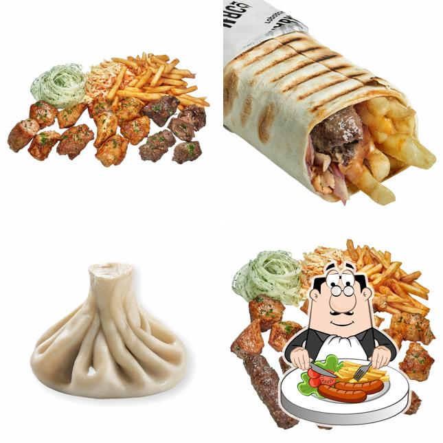 Лаваш и мясо