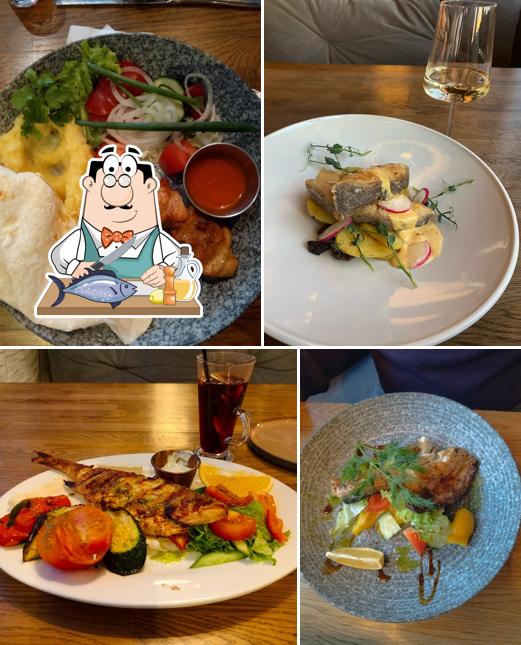 Лосось гриль в "У Нептуна"