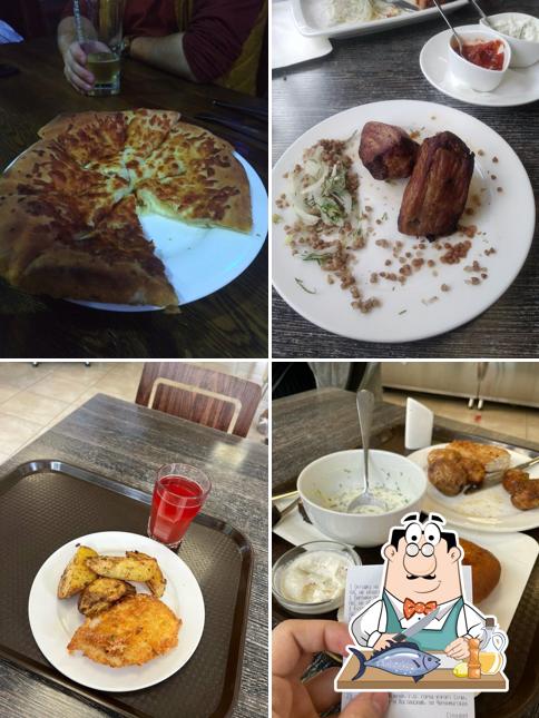 Лосось гриль в "Столовая"