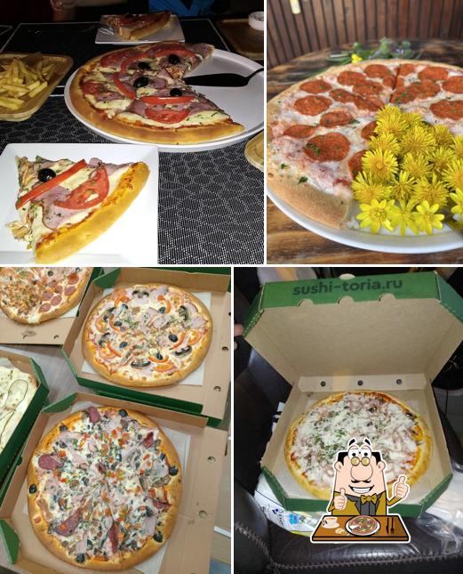 В "Суши Тория" вы можете отведать пиццу