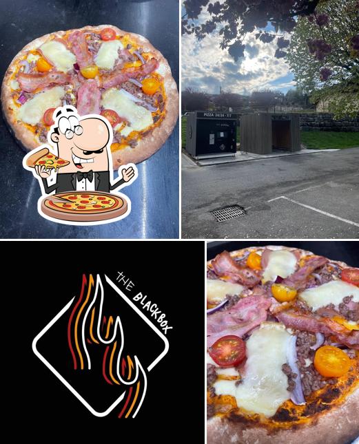 THE BLACK BOX MASSIGNIEU-DE-RIVES - Distributeur de pizza, panini, boisson et épicerie 24h/24 7j/7