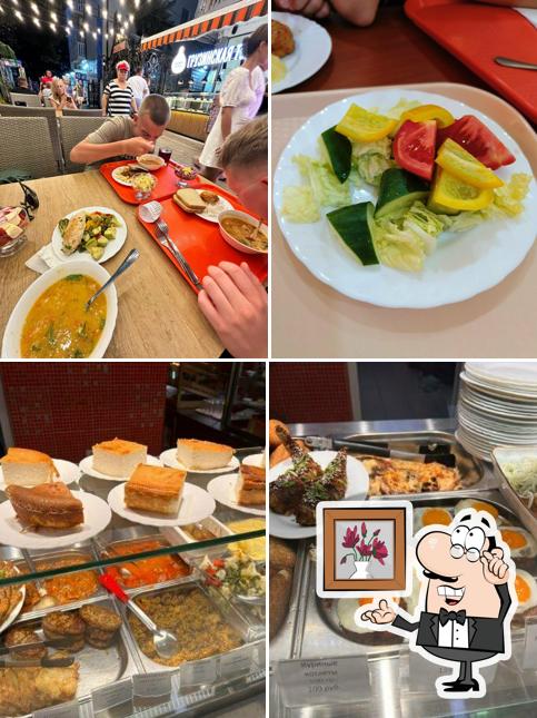 Посмотрите на внутренний интерьер "Столовой "Катран""