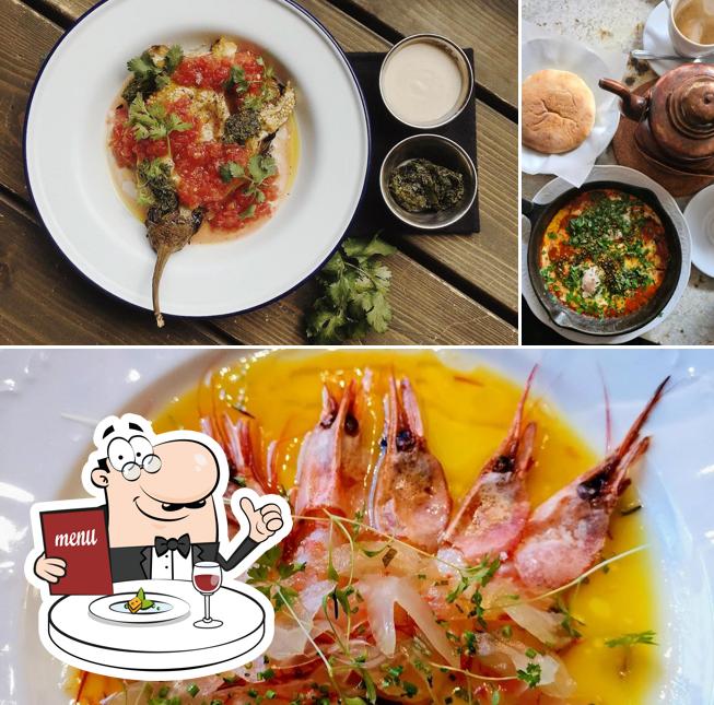 Блюда в "Saviv израильском бистро"