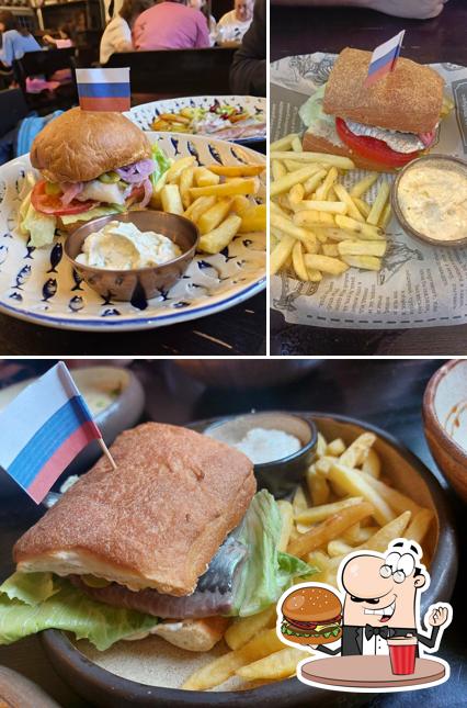 Закажите гамбургеры в "FISCH HERBERG Сельди Царский Посол"