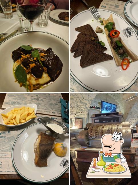 Еда в "Строганове Стейке Хаусе"