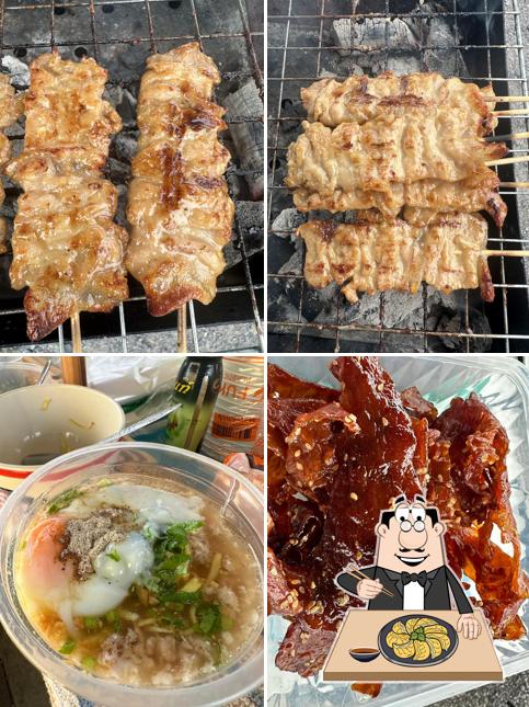โจ๊กกระปุก ริมถนน