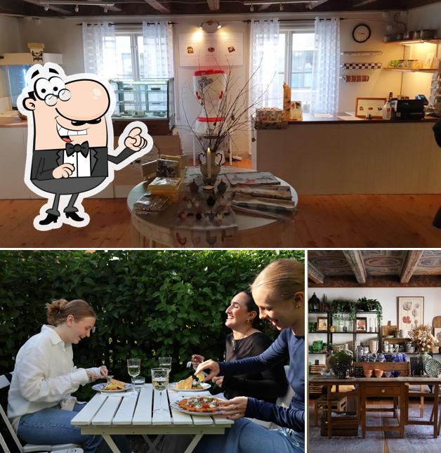 Skönfärgaregården Våffelstuga Inredning