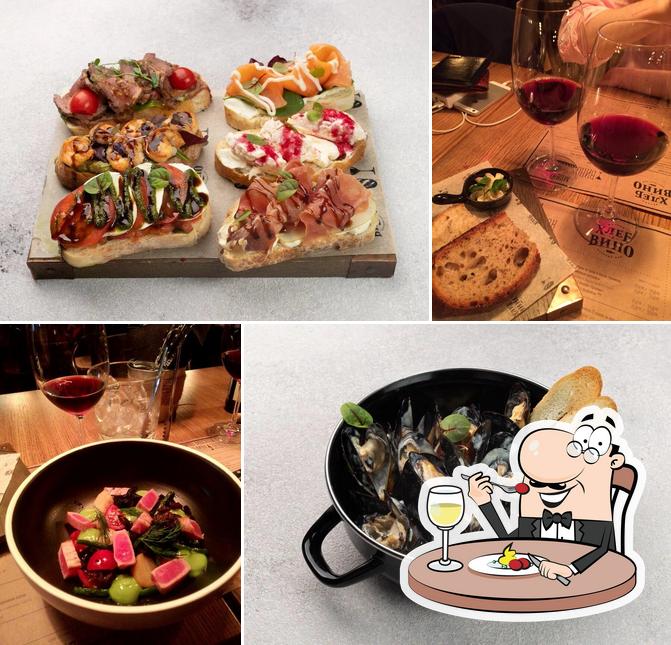 Еда в "Хлебе и вино"