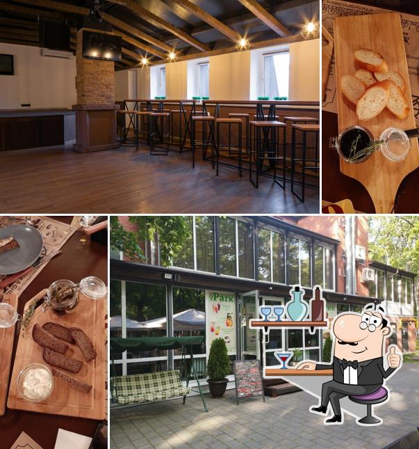 Посмотрите на внутренний интерьер "Park Dance&Grill"