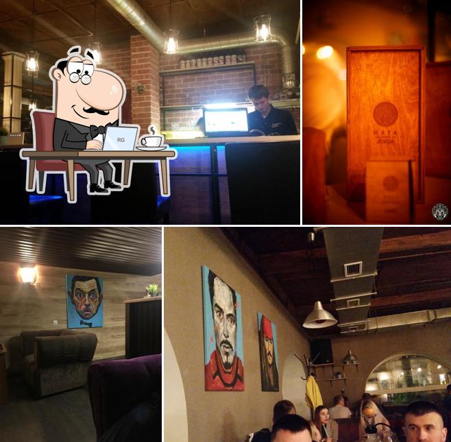 Посмотрите на внутренний интерьер "Мяты LOUNGE"