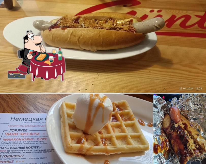 Вафли в "Gunter's Немецкая сосисочная"