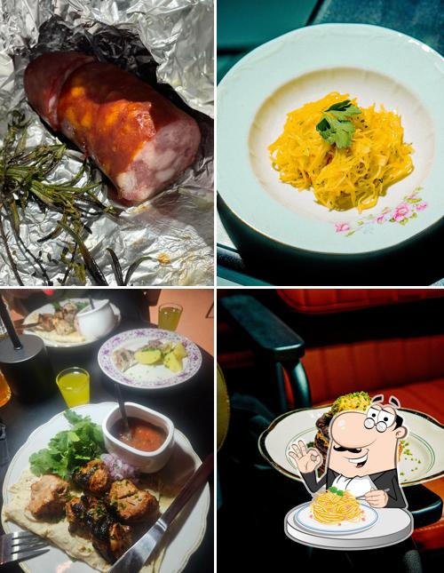 Паста карбонара в "Шашлычка"