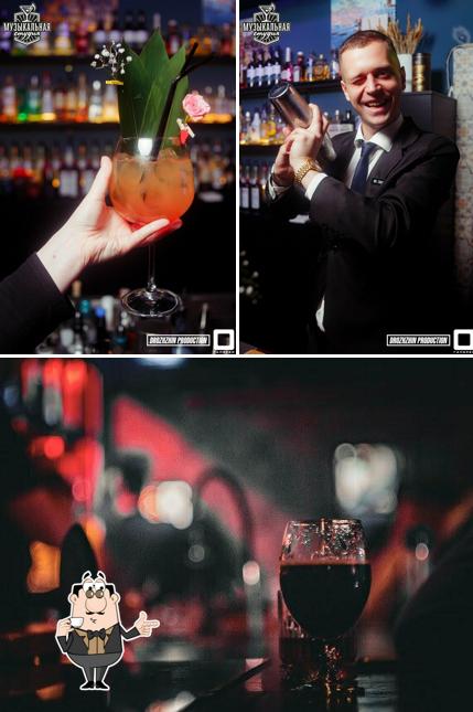 "Музыкальная студия" предоставляет гостям широкий ассортимент напитков