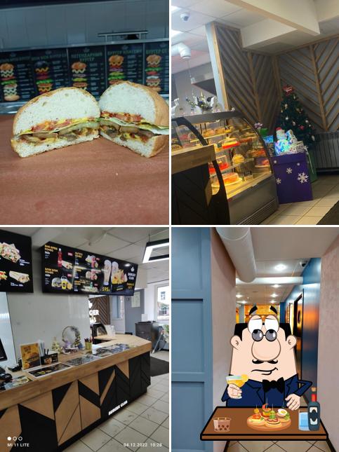 Попробуйте бутерброды в "Burger club"
