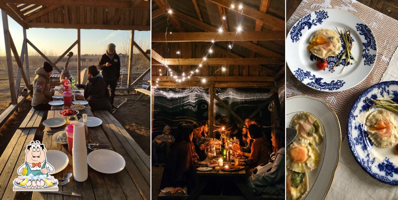 Устрицы в "Ферма Никола-Ленивец"