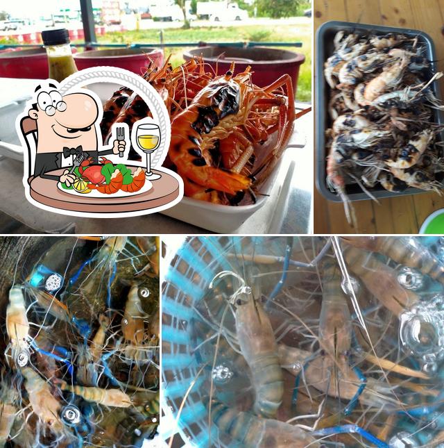 Grilled & Fresh Jumbo River Prawns