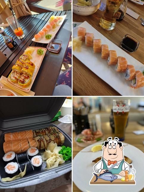 Лосось гриль в "Река море"