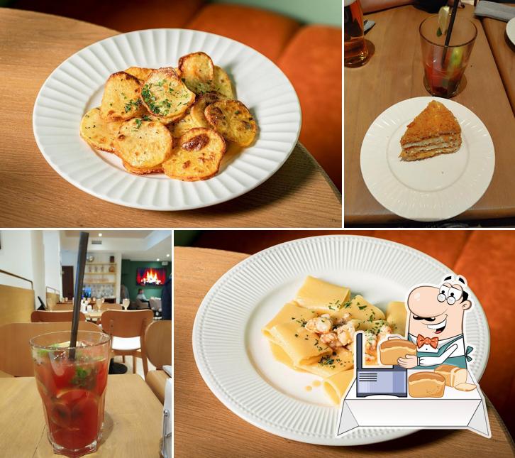 Чесночный хлеб в "Osteria Monti"