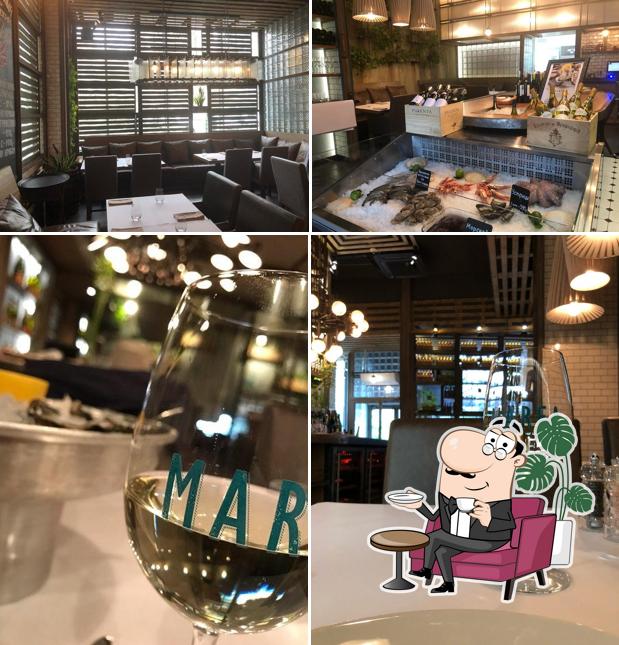 Посмотрите на внутренний интерьер "Ресторана "Marea""