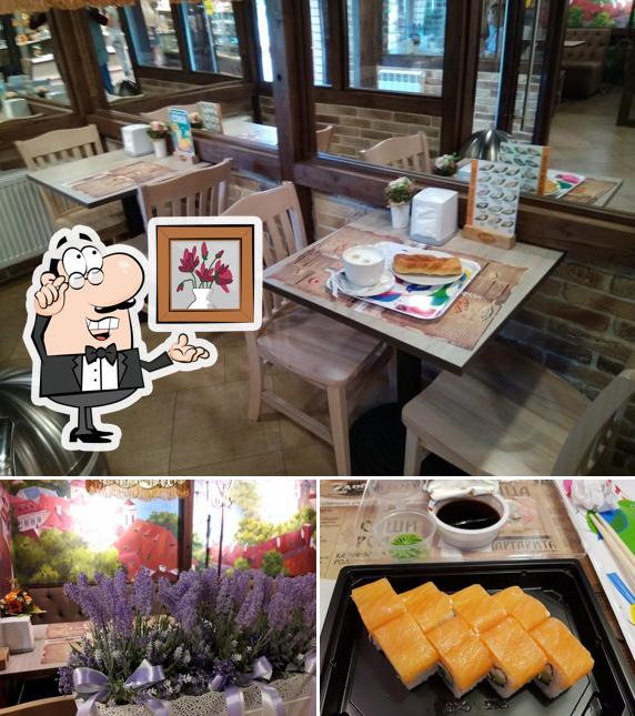 Помимо прочего, в Zдоба Микс есть внутреннее оформление и еда