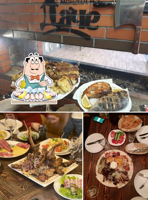 Устрицы в "Ушба"