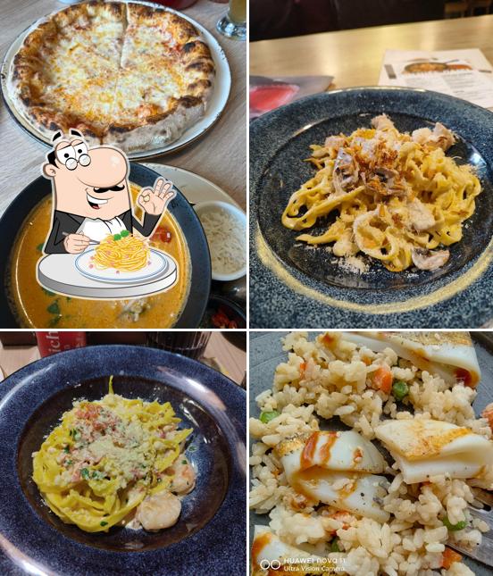 Паста карбонара в "The Pechka"