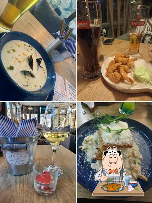 Куриные крылышки в "Рыба бар 2.0 Моа"