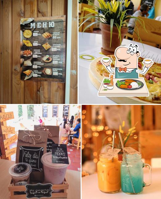 Это снимок, где изображены еда и внутреннее оформление в Лаваши из тандыра