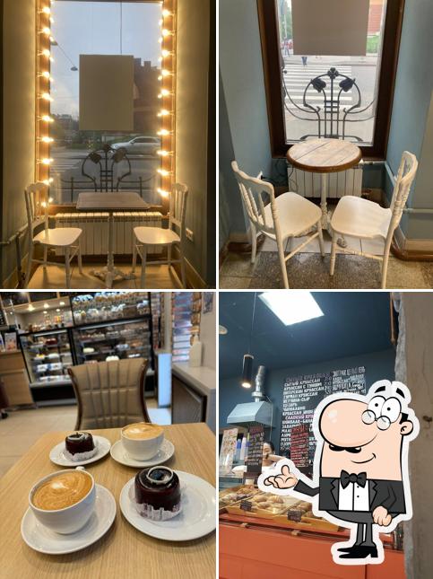 Посмотрите на внутренний интерьер "Сытый круассан"