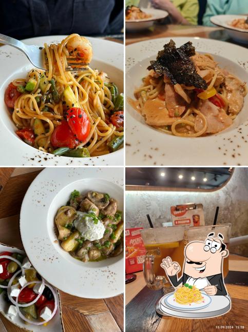 Паста карбонара в "Pizzaiolo"