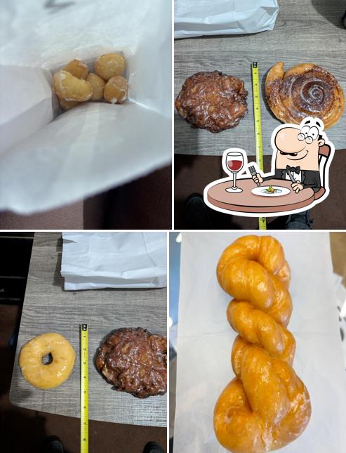 Tasty cream donuts