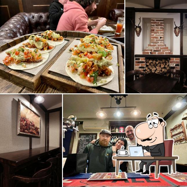 Посмотрите на внутренний интерьер "Tweed&Stout"