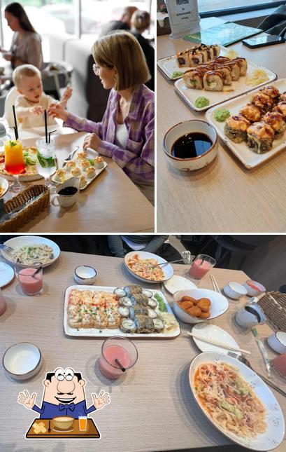 Еда и внутреннее оформление в Окинава