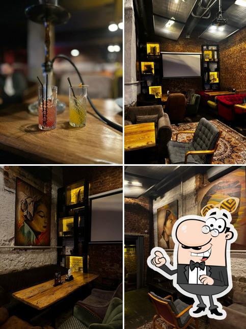 Посмотрите на внутренний интерьер "Хукаплейс Колас"