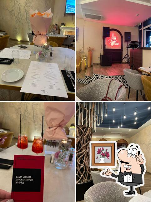 Посмотрите на внутренний интерьер "Morella Restaurant"