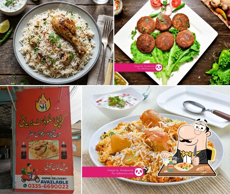 Karachi student baryani and Murg pulao