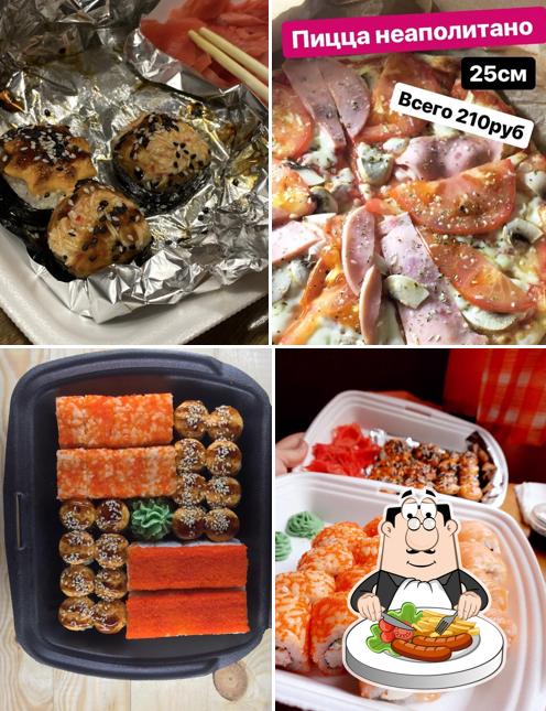 Еда в "Тото суши и пицца"