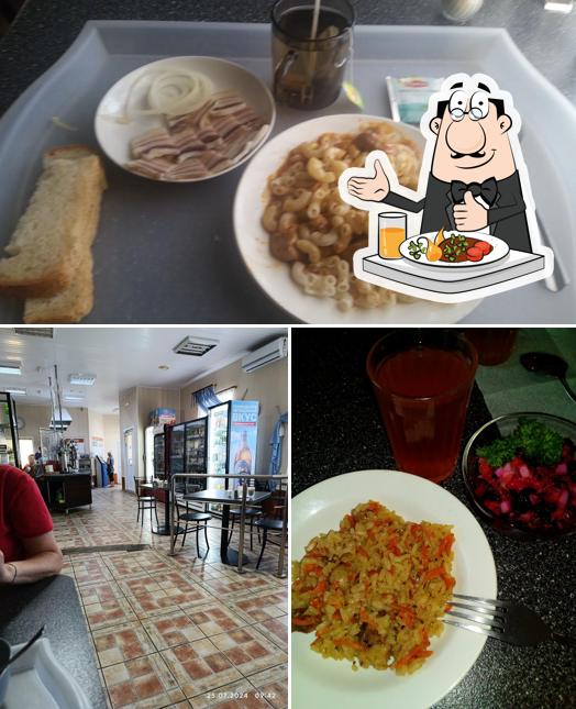 Помимо прочего, в Столовая есть еда и внутреннее оформление