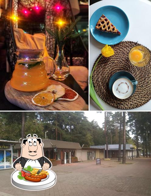 Взгляните на это изображение, где видны еда и внешнее оформление в Baker St