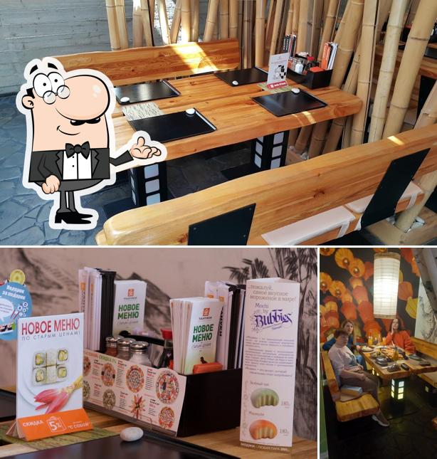 Посмотрите на внутренний интерьер "Танук"