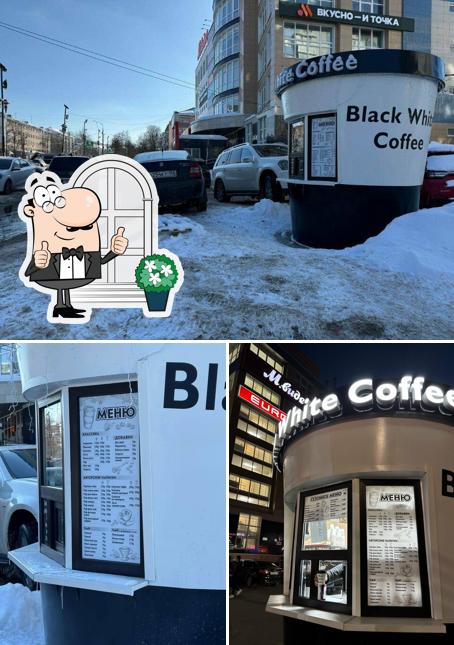 Black white coffee