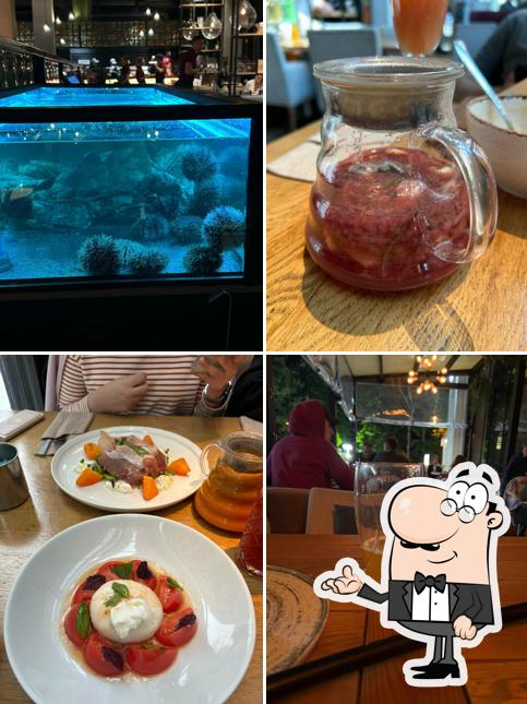 Посмотрите на внутренний интерьер "La Griglia"